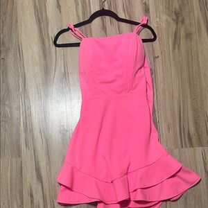 Vibrant Pink Sleeveless Dress
